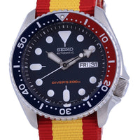 Seiko Automatic Diver's Polyester Skx009k1-var-nato29 200m Men's Watch