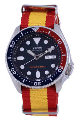 Seiko Automatic Diver's Polyester Skx009k1-var-nato29 200m Men's Watch