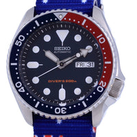 Seiko Automatic Diver's Polyester Skx009k1-var-nato30 200m Men's Watch