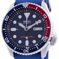 Seiko Automatic Diver's Deep Blue Skx009k1-var-nato8 200m Men's Watch
