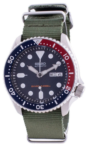 Seiko Automatic Diver's Deep Blue Skx009k1-var-nato9 200m Men's Watch