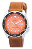 Seiko Automatic Diver's Ratio Brown Leather Skx011j1-ls9 200m Men's Watch