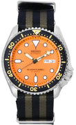 Seiko Orange Dial Automatic Diver's Skx011j1-var-nato21 200m Men's Watch