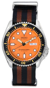 Seiko Orange Dial Automatic Diver's Skx011j1-var-nato22 200m Men's Watch