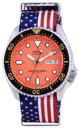 Seiko Automatic Diver's Japan Made Polyester Skx011j1-var-nato27 200m Men's Watch