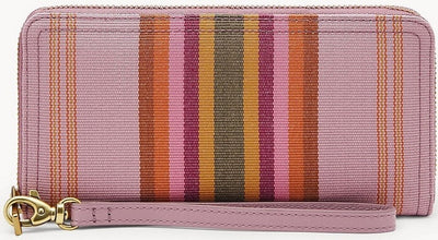 Fossil Logan Rfid Zip Around Sl6362895 Women's Clutch