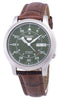 Seiko 5 Military Snk805k2-ss2 Automatic Brown Leather Strap Men's Watch