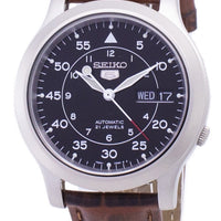 Seiko 5 Military Snk809k2-ss2 Automatic Brown Leather Strap Men's Watch