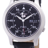 Seiko 5 Military Snk809k2-ss3 Automatic Black Leather Strap Men's Watch