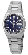 Seiko 5 Date-day Stainless Steel Blue Dial 21 Jewels Automatic Snkc51j1 Men's Watch