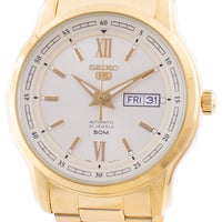 Seiko 5 Automatic Gold Tone Dial Snkp20 Snkp20k1 Snkp20k Men's Watch