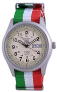 Seiko 5 Sports Military Automatic Japan Made Snzg07j1-var-nato23 100m Men's Watch