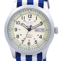 Seiko 5 Sports Military Automatic Japan Made Nato Strap Snzg07j1-nato2 Men's Watch