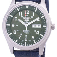 Seiko 5 Sports Snzg09k1-var-ls15 Automatic Dark Blue Leather Strap Men's Watch
