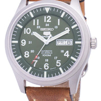 Seiko 5 Sports Snzg09k1-ls17 Automatic Brown Leather Strap Men's Watch