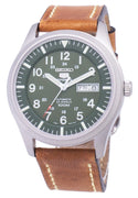 Seiko 5 Sports Snzg09k1-ls17 Automatic Brown Leather Strap Men's Watch