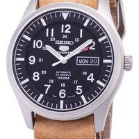 Seiko 5 Sports Snzg15k1-ls18 Automatic Brown Leather Strap Men's Watch