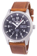 Seiko 5 Sports Automatic Ratio Brown Leather Snzg15k1-ls9 Men's Watch