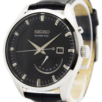 Seiko Kinetic Leather Strap Srn045p2 Men's Watch