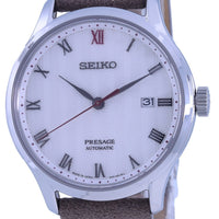 Seiko Presage Zen Garden White Dial Leather Strap Automatic Srpg25 Srpg25j1 Srpg25j Men's Watch