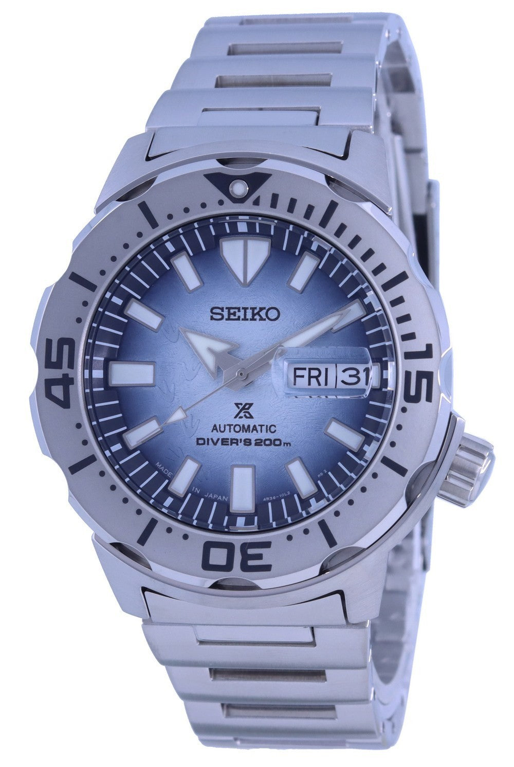 Seiko Prospex Save The Ocean Frost Monster Special Edition Automatic Diver's Srpg57 Srpg57j1 Srpg57j 200m Men's Watch