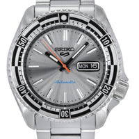 Seiko 5 Sports Skx Style Special Edition Stainless Steel Silver Dial Automatic Srpk09k1 100m Men's Watch