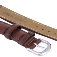 Dark Brown Ratio Brand Leather Strap 18mm