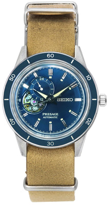 Seiko Presage Style60s Heritage Blue Open Heart Dial Automatic Ssa453 Ssa453j1 Ssa453j Men's Watch