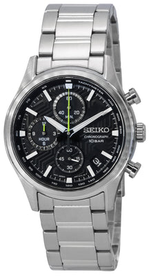 Seiko Conceptual Chronograph Black Dial Quartz Ssb419p1 100m Men's Watch