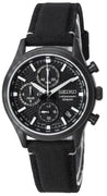 Seiko Conceptual Chronograph Nylon Strap Black Dial Quartz Ssb421p1 100m Men's Watch