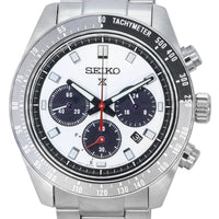Seiko Prospex Speedtimer Go Large Chronograph Silver Dial Solar Ssc911p1 100m Men's Watch