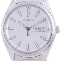 Seiko Classic White Dial Quartz Sur339 Sur339p1 Sur339p 100m Men's Watch