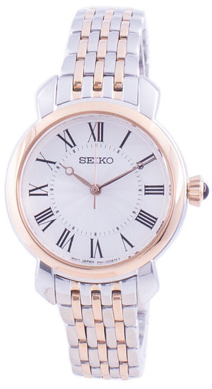 Seiko Discover More White Dial Quartz Sur628 Sur628p1 Sur628p Women's Watch