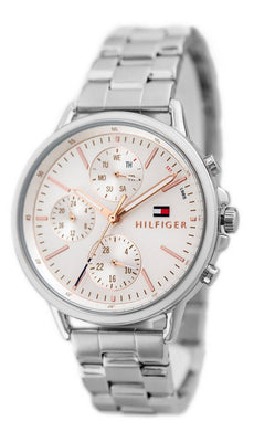 Tommy Hilfiger Carly Silver Dial Stainless Steel Quartz 1781787 Women's Watch