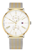 Tommy Hilfiger Jenna White Dial Two Tone Stainless Steel Quartz 1782074 Women's Watch