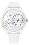 Tommy Hilfiger Meg White Dial Silicon Strap Quartz 1782145 Women's Watch