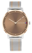 Tommy Hilfiger Pippa Brown Dial Two Tone Stainless Steel Quartz 1782152 Women's Watch