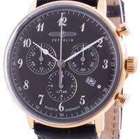 Zeppelin Hindenburg Lz129 7084-2 70842 Quartz Chronograph Men's Watch