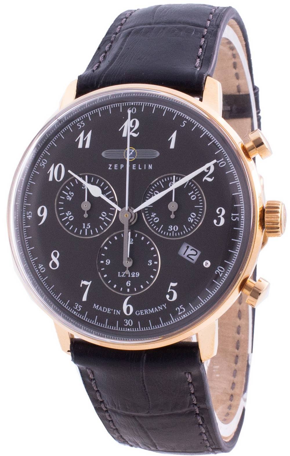 Zeppelin Hindenburg Lz129 7084-2 70842 Quartz Chronograph Men's Watch