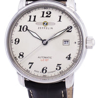 Zeppelin Series Lz127 Graf Automatic Germany Made 7656-5 76565 Men's Watch