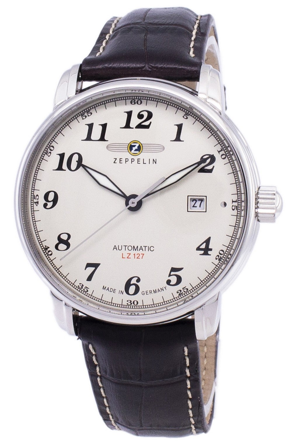 Zeppelin Series Lz127 Graf Automatic Germany Made 7656-5 76565 Men's Watch