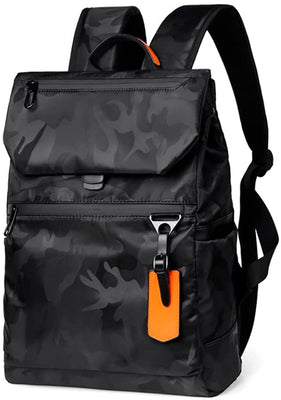 Minimalist 15x11x5 Tech Laptop Backpack, Camo Black