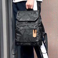Minimalist 15x11x5 Tech Laptop Backpack, Camo Black