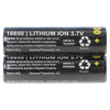2600 mAh 18650 Retail Blister-Carded Batteries (2 Pack)
