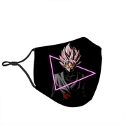 Dragon Ball Z Goku Black Face Mask with Ear Adjusters