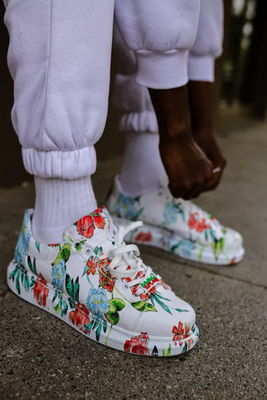 Floral Splash Women's Sneakers
