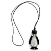 Necklace Penguin Black Antique-silver 90cm