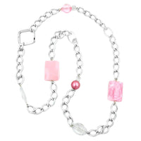 Necklace Curb Chain Beads 95cm