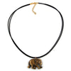 Necklace Elephant Black-gold-coloured