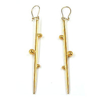 Hook Earrings Unique Design Gold Plated